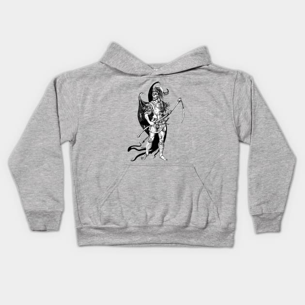 Fallen Angel Kids Hoodie by rottenfantom